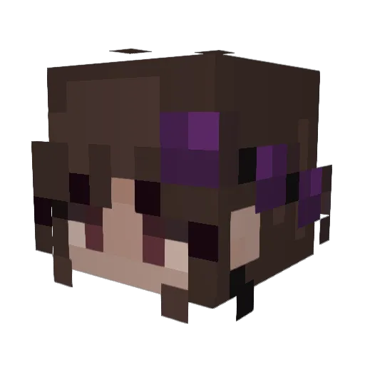 Crimson_NSE Minecraft avatar head, 3D render