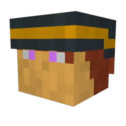 Crimson_Phase Minecraft avatar head, 3D render