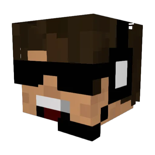 Crimson_Surge Minecraft avatar head, 3D render
