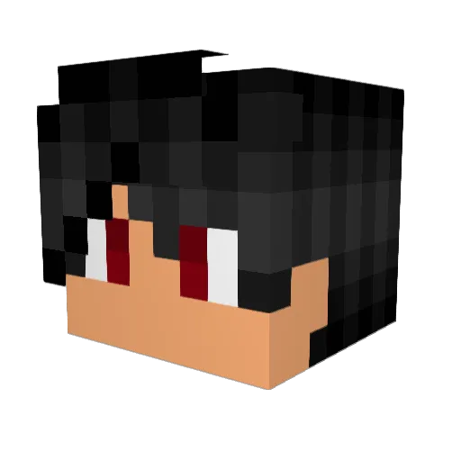 Crimson_Tex Minecraft avatar head, 3D render