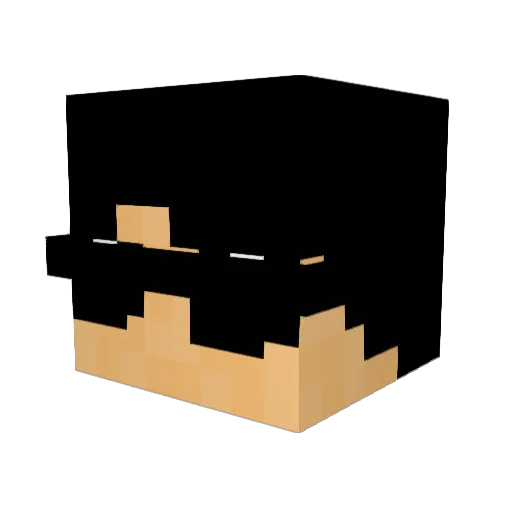 Crimson_surviver Minecraft avatar head, 3D render