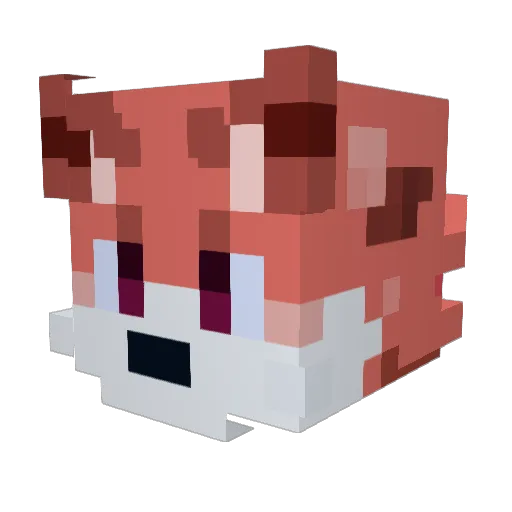 Crimson_sy Minecraft avatar head, 3D render