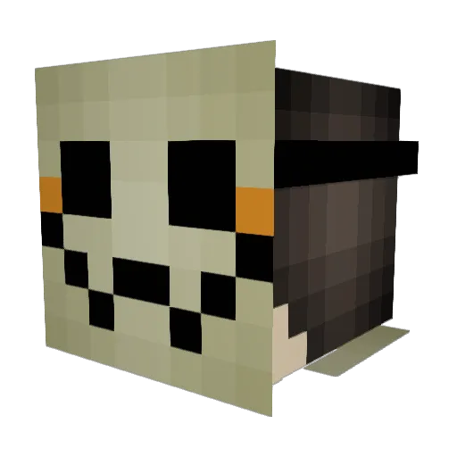 Crimsonite_PvP Minecraft avatar head, 3D render