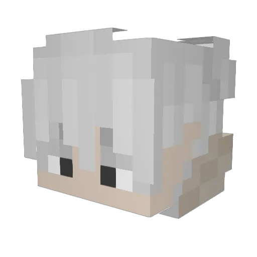 CrimsonnX Minecraft avatar head, 3D render