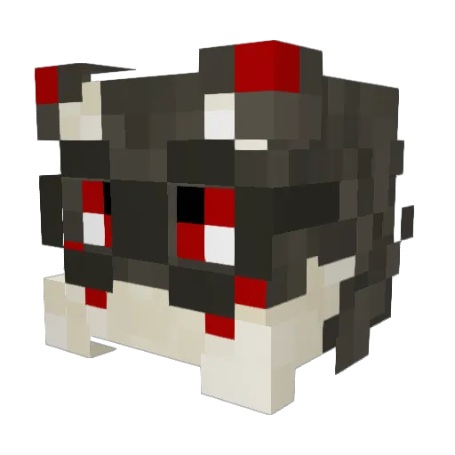 Crimxon0 Minecraft avatar head, 3D render