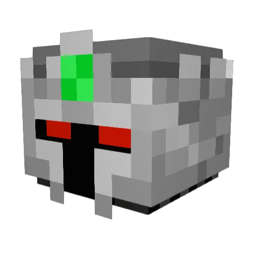 CrimzonKing Minecraft avatar head, 3D render