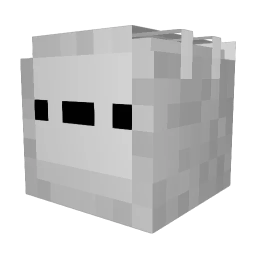 Crinek Minecraft avatar head, 3D render