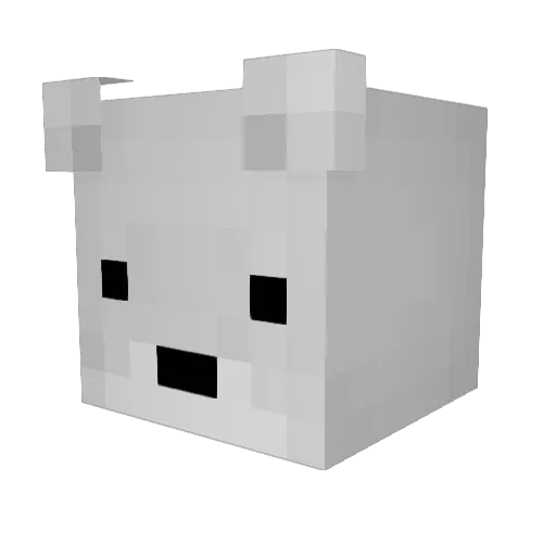 CringeDirk Minecraft avatar head, 3D render