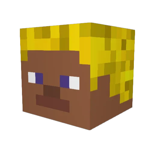 CringeYT Minecraft avatar head, 3D render