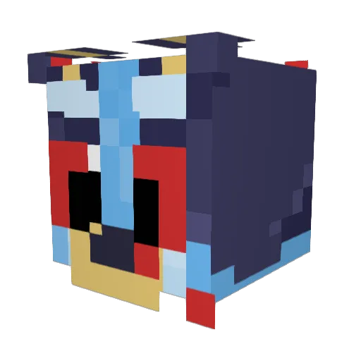 Cringegamer9 Minecraft avatar head, 3D render