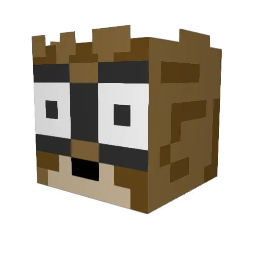 CringyCake Minecraft avatar head, 3D render
