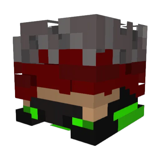 Crippic21 Minecraft avatar head, 3D render
