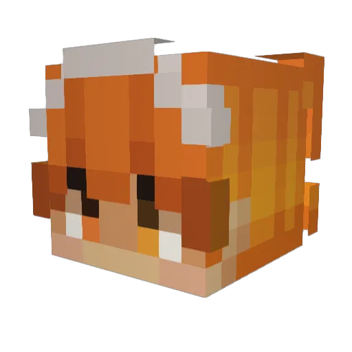 Crippled_Man Minecraft avatar head, 3D render
