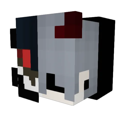 CripsolForNet Minecraft avatar head, 3D render