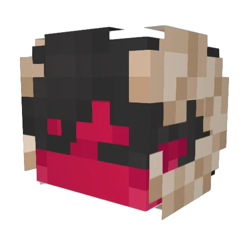 CripticPixelz Minecraft avatar head, 3D render