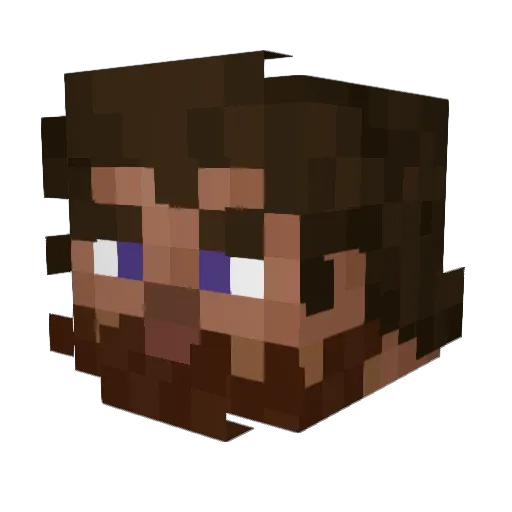 Criptistic Minecraft avatar head, 3D render