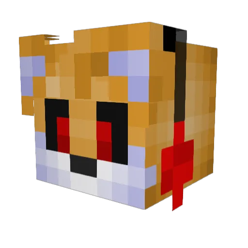 Criptonx Minecraft avatar head, 3D render