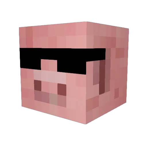 CrisAlex45 Minecraft avatar head, 3D render