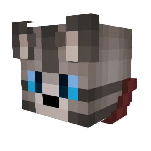 CrisCupcake Minecraft avatar head, 3D render