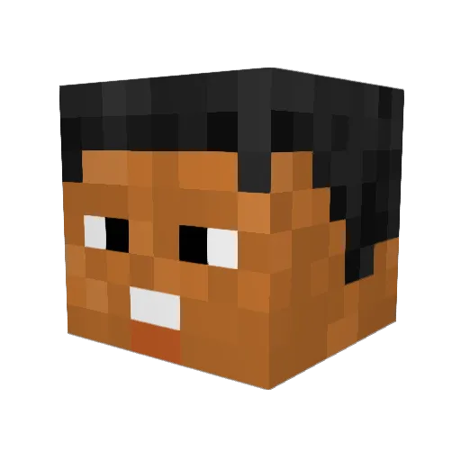 CrisElMonito Minecraft avatar head, 3D render