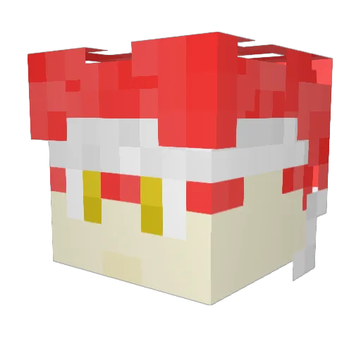 CrisHD45 Minecraft avatar head, 3D render