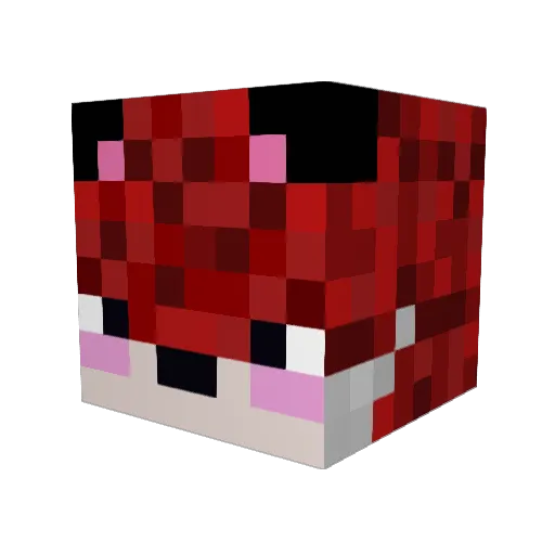 CrisKuun Minecraft avatar head, 3D render