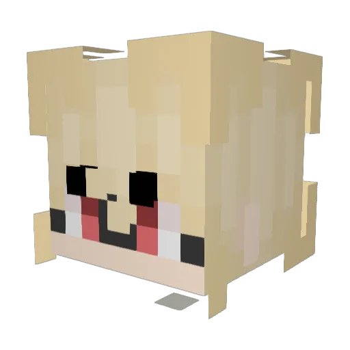 CrisLikeABoss Minecraft avatar head, 3D render