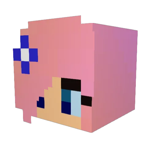 CrisMafia Minecraft avatar head, 3D render
