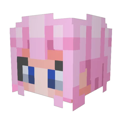 CrisPIN65 Minecraft avatar head, 3D render