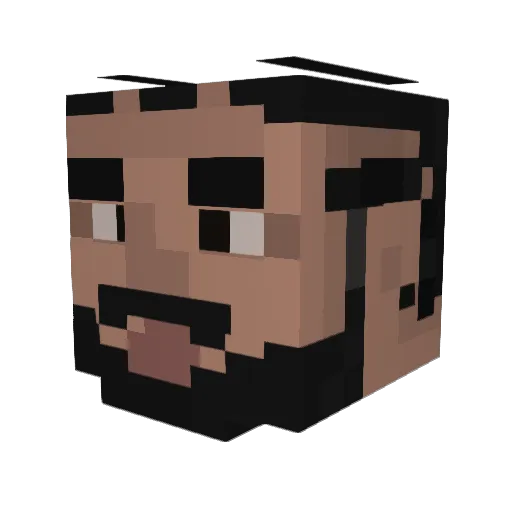 CrisWzy Minecraft avatar head, 3D render