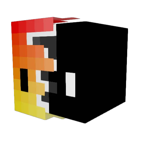 Crish__ Minecraft avatar head, 3D render