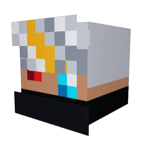 CrisisCore85 Minecraft avatar head, 3D render