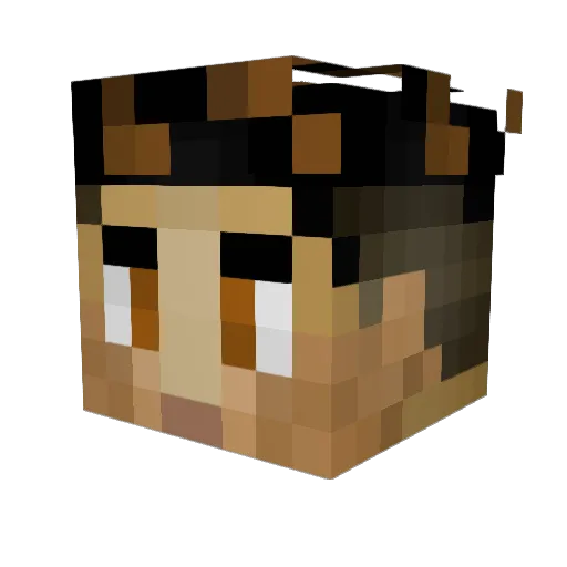 Criso96 Minecraft avatar head, 3D render