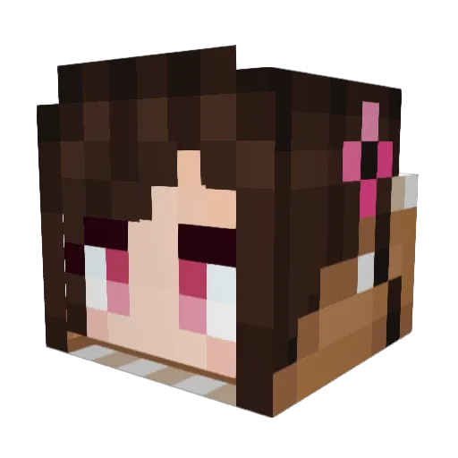 Crisp1Pe Minecraft avatar head, 3D render