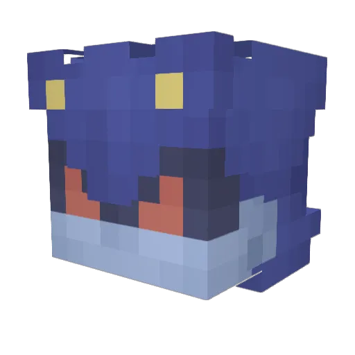 CrispTheBunz Minecraft avatar head, 3D render