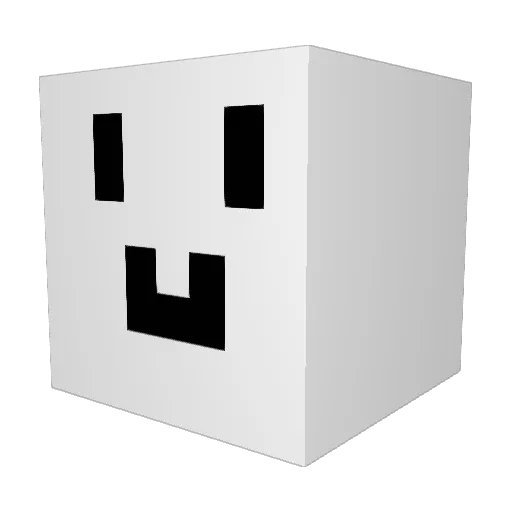 Crispel Minecraft avatar head, 3D render