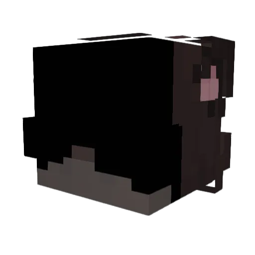 Crisph Minecraft avatar head, 3D render