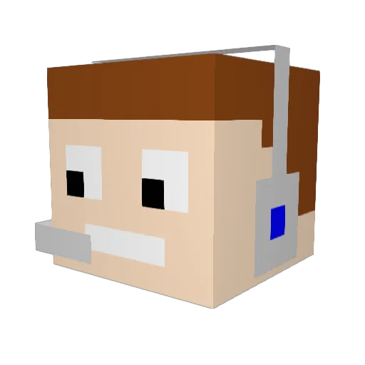 Crispy07220 Minecraft avatar head, 3D render