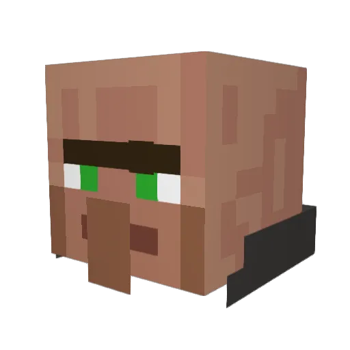 Crispy1701 Minecraft avatar head, 3D render