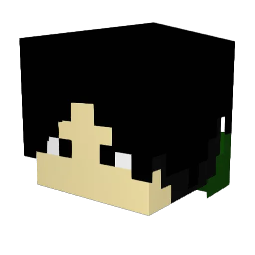 Crispy7518 Minecraft avatar head, 3D render