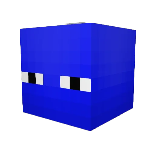 CrispyBacon97 Minecraft avatar head, 3D render
