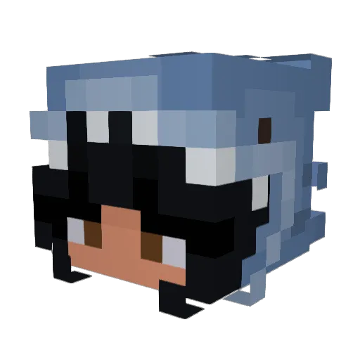 CrispyBurntBacon Minecraft avatar head, 3D render