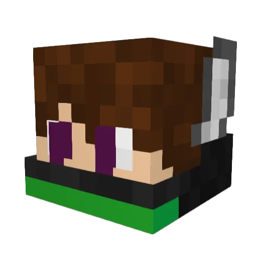CrispyChris__ Minecraft avatar head, 3D render