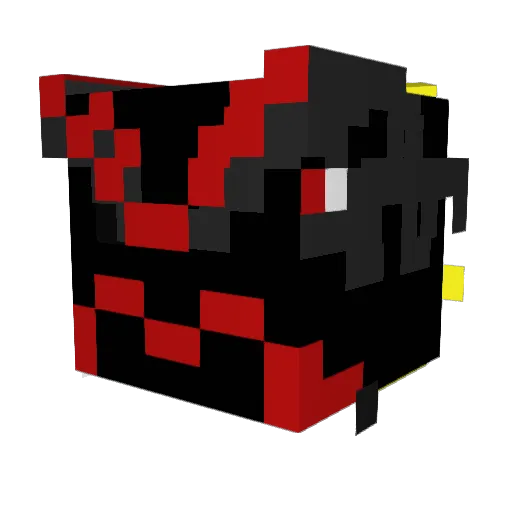 CrispyCreamer Minecraft avatar head, 3D render
