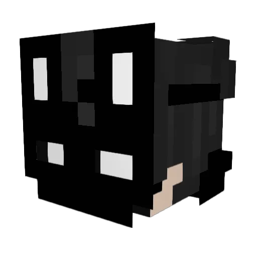 Crispy_Craniax Minecraft avatar head, 3D render