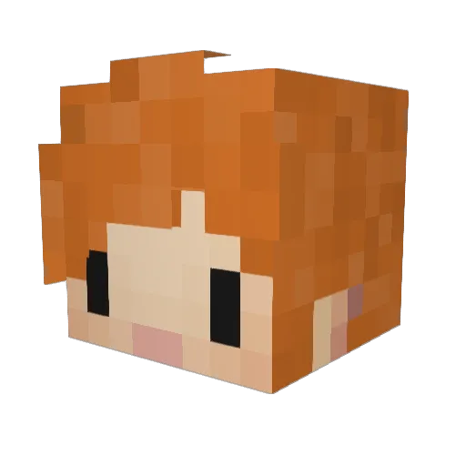Crispy_Ginger Minecraft avatar head, 3D render