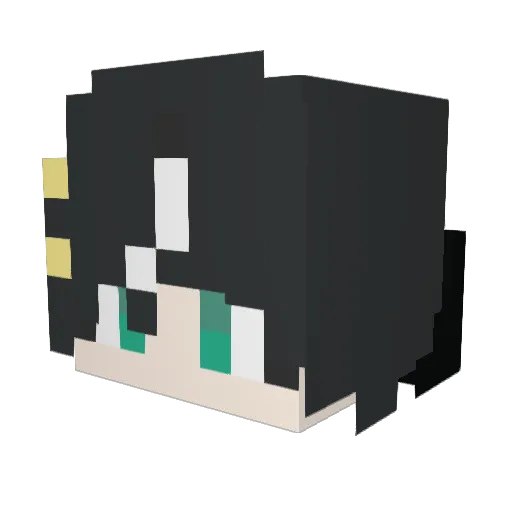 Crispy_Wisp Minecraft avatar head, 3D render