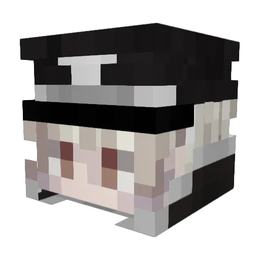 Crispy_bit Minecraft avatar head, 3D render