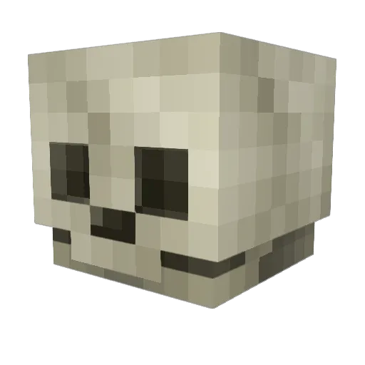 Crispywafers Minecraft avatar head, 3D render