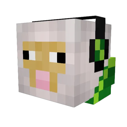 Criss08it Minecraft avatar head, 3D render